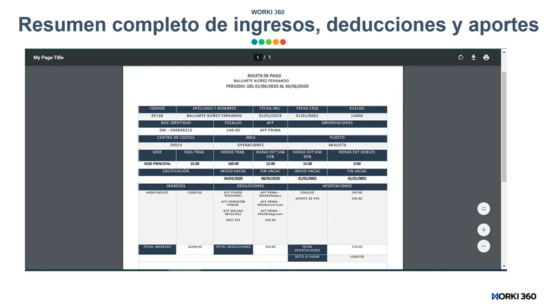Persona trabajando frente a ordenador con sistema de asistencia